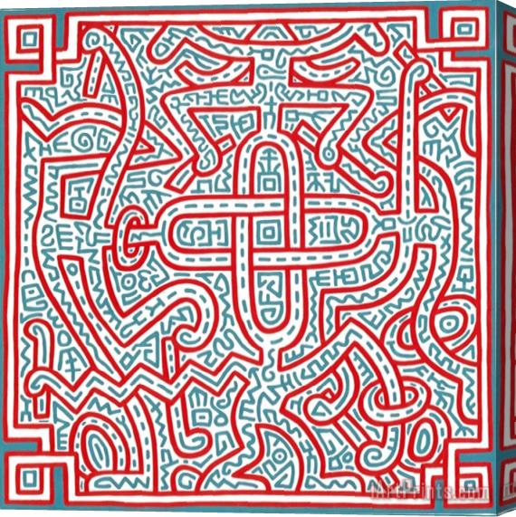 Keith Haring Untitled 1989 Stretched Canvas Print / Canvas Art