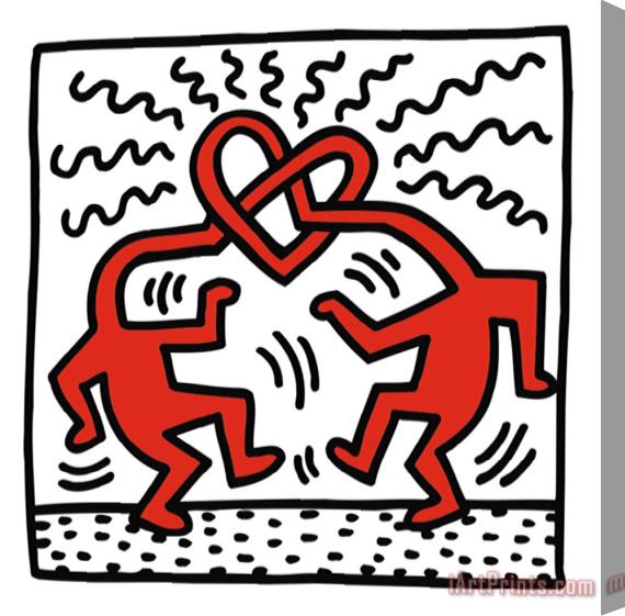 Keith Haring Untitled C 1989 Stretched Canvas Print / Canvas Art