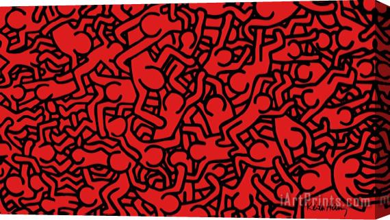 Keith Haring Windows Theme Stretched Canvas Painting / Canvas Art