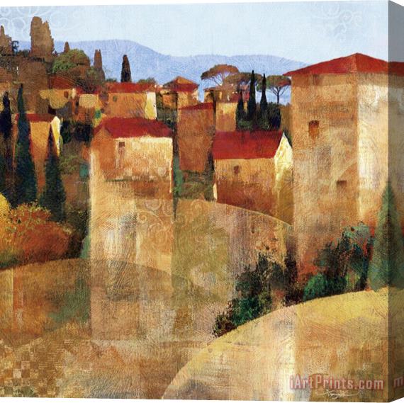 Keith Mallett Tuscan Hillside Stretched Canvas Print / Canvas Art