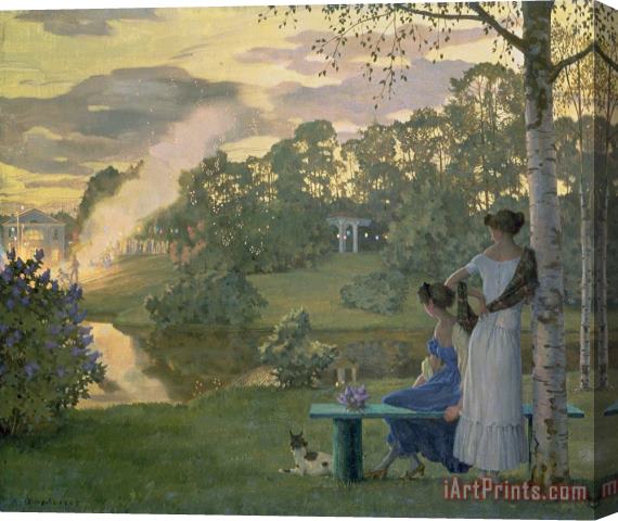 Konstantin Andreevic Somov Fireworks Stretched Canvas Painting / Canvas Art