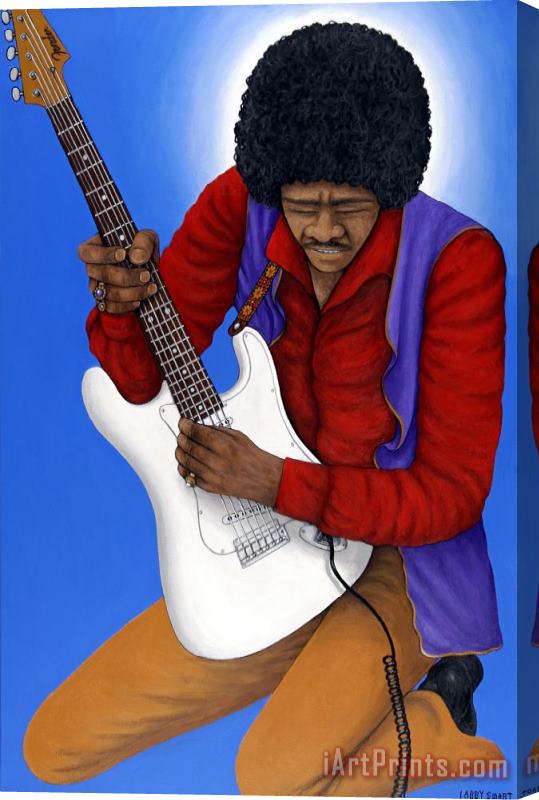 Larry Smart Jimi Hendrix Stretched Canvas Print / Canvas Art