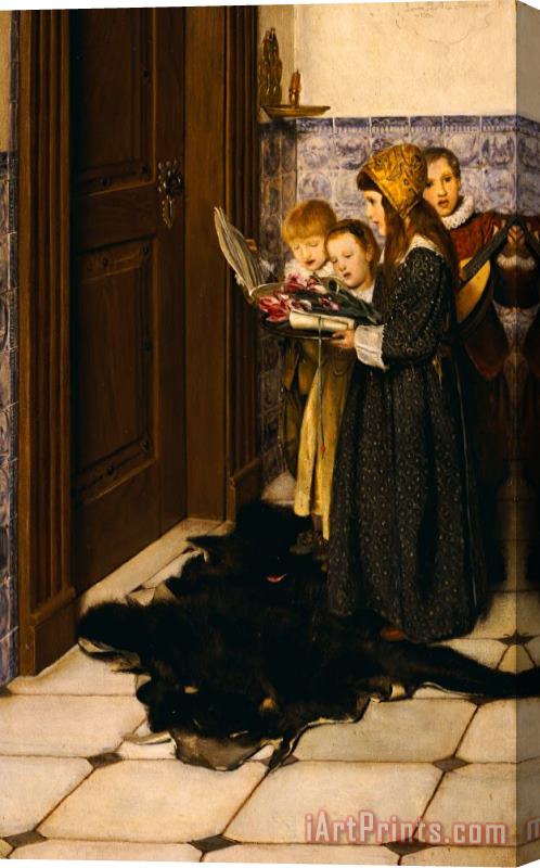 Laura Theresa Alma-Tadema A Carol Stretched Canvas Print / Canvas Art