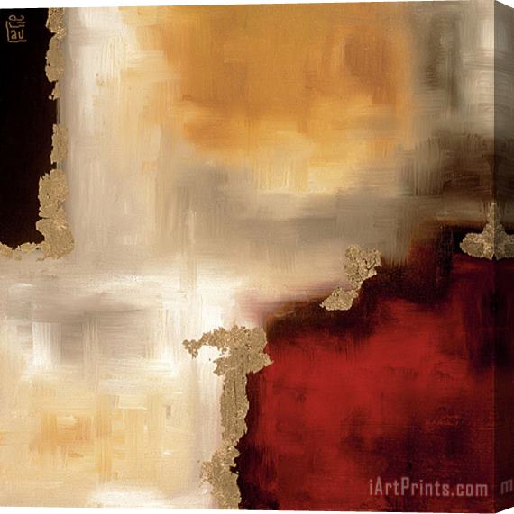 laurie maitland Crimson Accent I Stretched Canvas Painting / Canvas Art