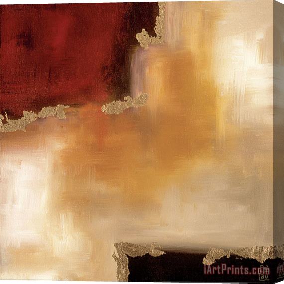 laurie maitland Crimson Accent II Stretched Canvas Painting / Canvas Art