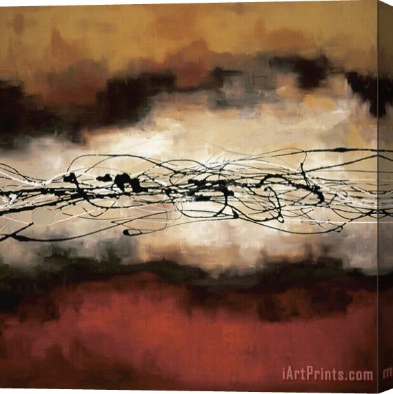 laurie maitland Harmony in Red And Ochre Stretched Canvas Painting / Canvas Art