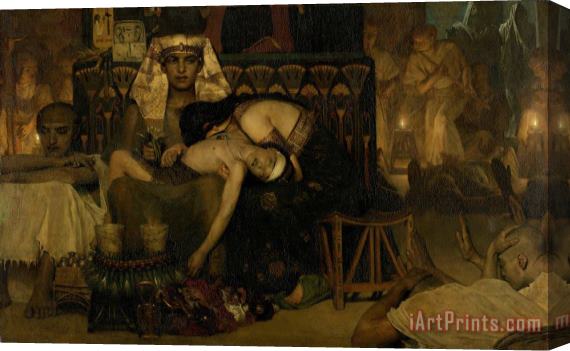 Lawrence Alma-tadema The Death of The Pharaoh's Firstborn Son<br>the Death of The Pharaoh's Firstborn Son Stretched Canvas Painting / Canvas Art