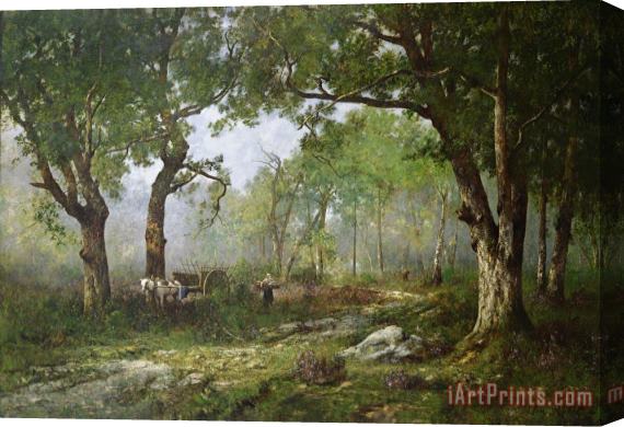 Leon Richet The Forest of Fontainebleau Stretched Canvas Painting / Canvas Art