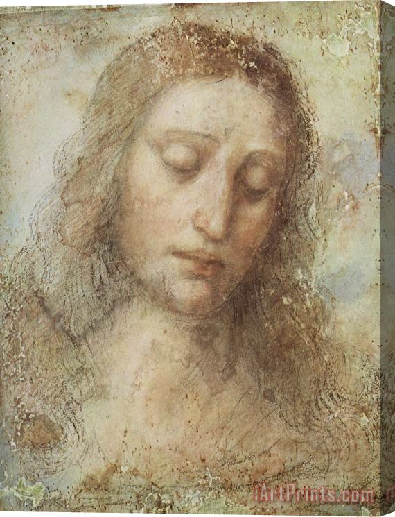 Leonardo da Vinci Head of Christ Stretched Canvas Print / Canvas Art