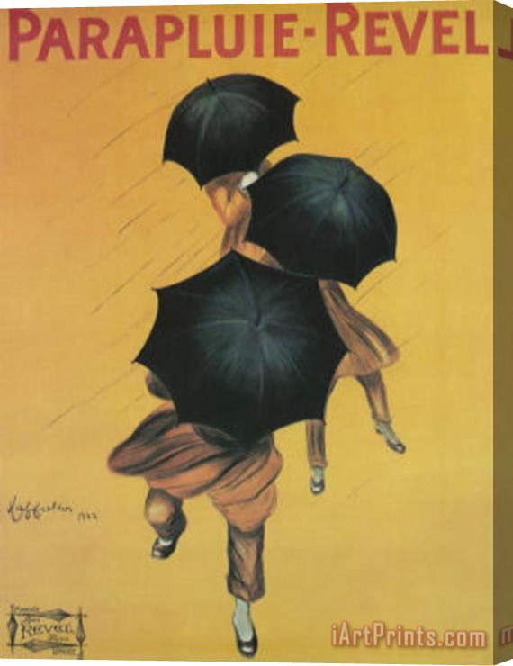 Leonetto Cappiello Parapluie Revel Art Poster Print Stretched Canvas Print / Canvas Art