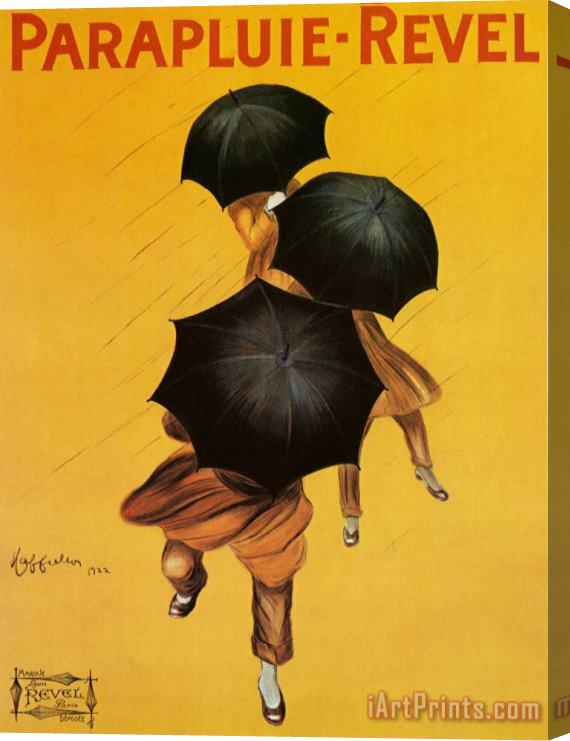 Leonetto Cappiello Parapluie Revel Stretched Canvas Painting / Canvas Art