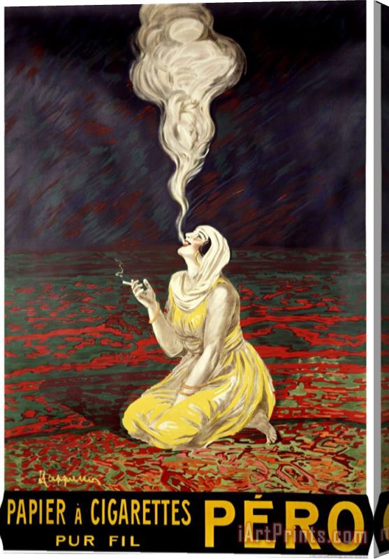 Leonetto Cappiello Pero Papier a Cigarettes Stretched Canvas Painting / Canvas Art