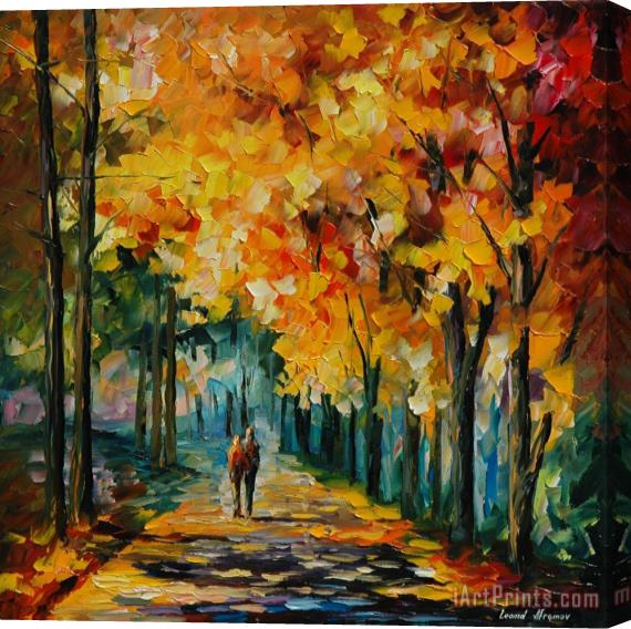 Leonid Afremov Autumn Colors Stretched Canvas Print / Canvas Art