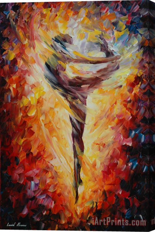 Leonid Afremov Ballet Jump Stretched Canvas Print / Canvas Art