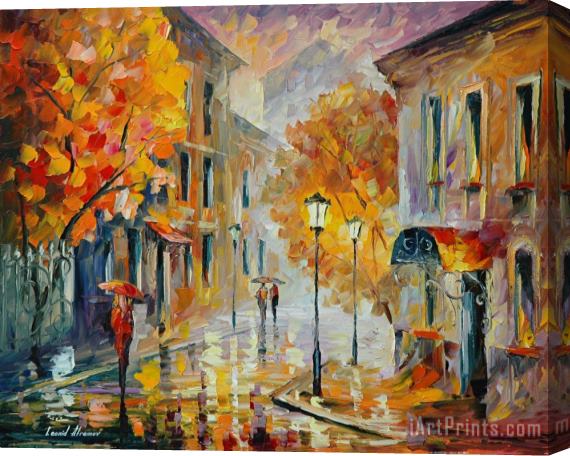 Leonid Afremov Etude In Red Stretched Canvas Print / Canvas Art