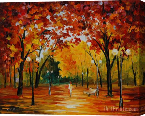 Leonid Afremov Flame Of Fall Stretched Canvas Painting / Canvas Art