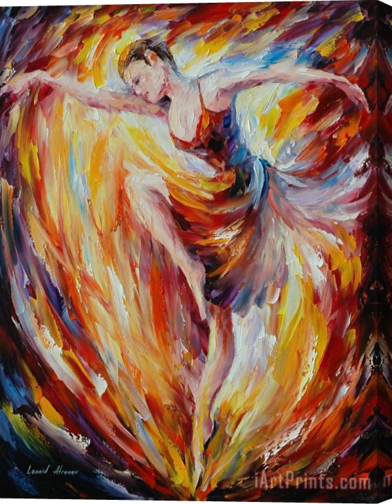Leonid Afremov Flaming Dance Stretched Canvas Painting / Canvas Art