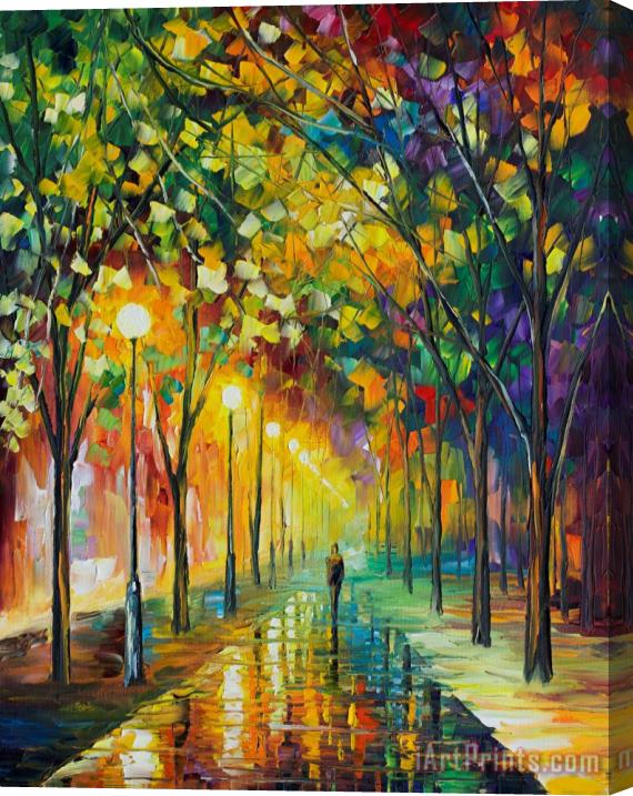 Leonid Afremov Green Dreams Stretched Canvas Painting / Canvas Art