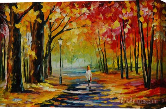 Leonid Afremov Happy September Stretched Canvas Print / Canvas Art