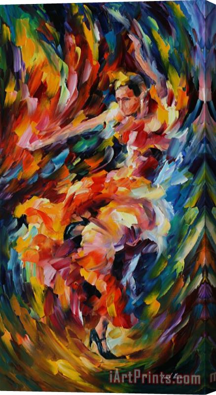Leonid Afremov Magic Flamenco Stretched Canvas Print / Canvas Art