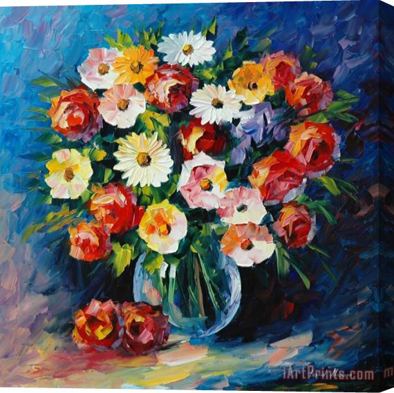 Leonid Afremov Meeting Love Stretched Canvas Painting / Canvas Art