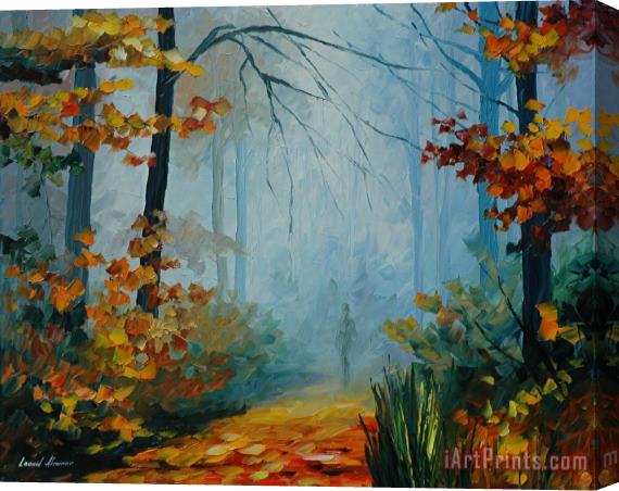 Leonid Afremov Morning Fog Stretched Canvas Print / Canvas Art