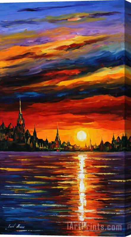 Leonid Afremov Morning Sky Stretched Canvas Painting / Canvas Art