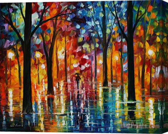 Leonid Afremov Rain Of Fire Stretched Canvas Painting / Canvas Art