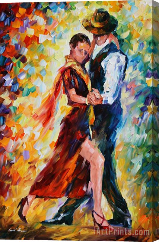 Leonid Afremov Romantic Tango Stretched Canvas Print / Canvas Art