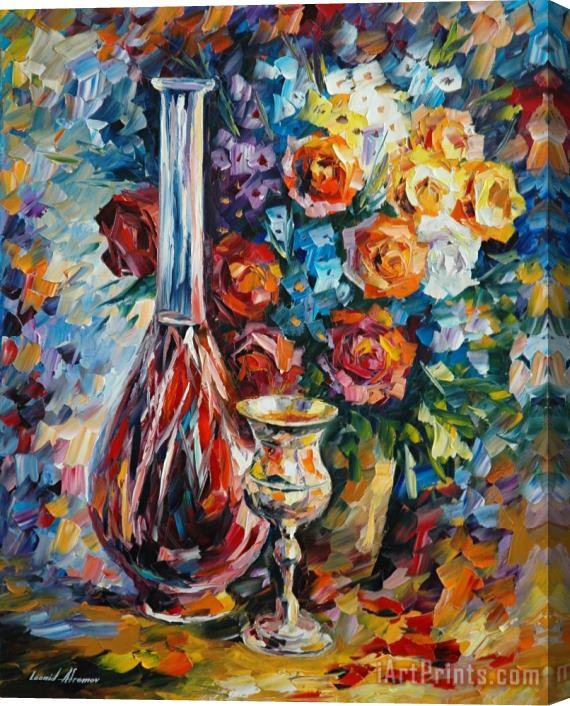 Leonid Afremov Silver Rummer Stretched Canvas Painting / Canvas Art