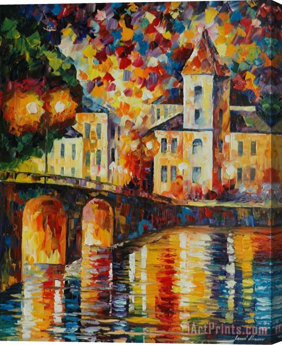 Leonid Afremov Spanish Town Stretched Canvas Painting / Canvas Art