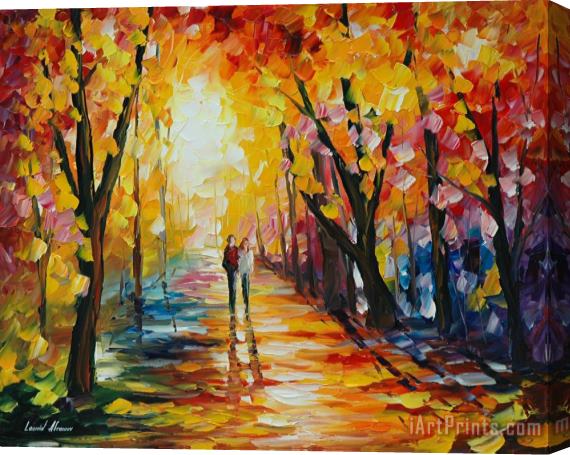 Leonid Afremov Sunny Way Stretched Canvas Painting / Canvas Art