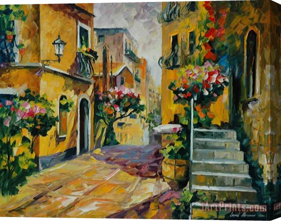 Leonid Afremov The Sun Of Sicily Stretched Canvas Print / Canvas Art