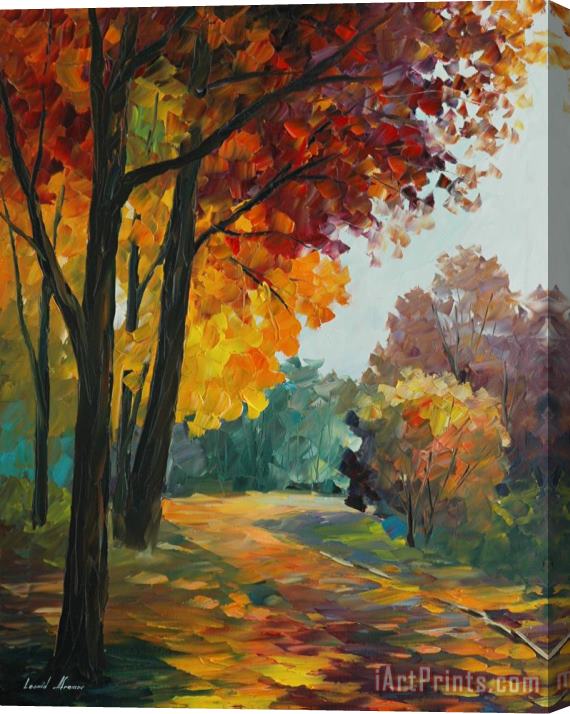 Leonid Afremov Touch Of The Fall Stretched Canvas Painting / Canvas Art