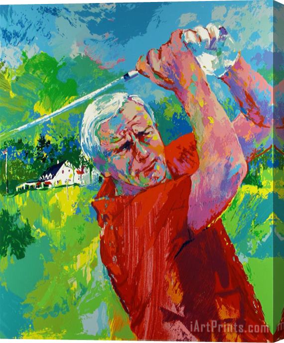 Leroy Neiman Arnold Palmer at Latrobe Stretched Canvas Print / Canvas Art