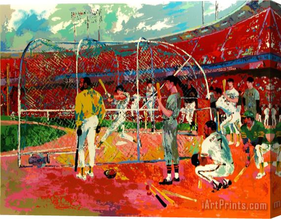 Leroy Neiman Bay Area Baseball Stretched Canvas Painting / Canvas Art