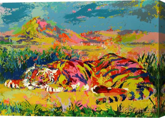 Leroy Neiman Delacroix's Tiger Stretched Canvas Painting / Canvas Art