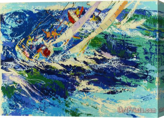 Leroy Neiman High Seas Sailing Stretched Canvas Print / Canvas Art