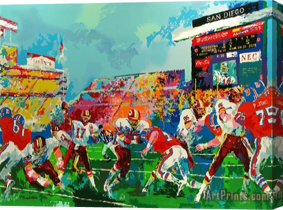 Leroy Neiman In The Pocket Stretched Canvas Print / Canvas Art