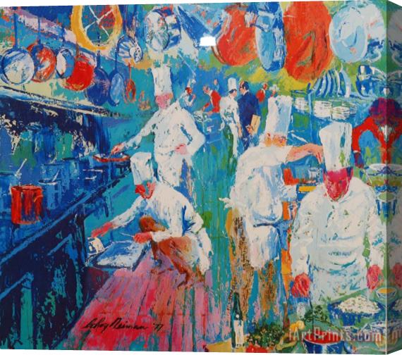 Leroy Neiman La Grand Cuisine Stretched Canvas Painting / Canvas Art