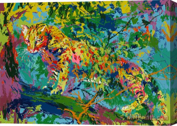 Leroy Neiman Ocelot Stretched Canvas Painting / Canvas Art