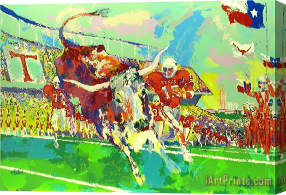 Leroy Neiman Texas Longhorns Stretched Canvas Print / Canvas Art