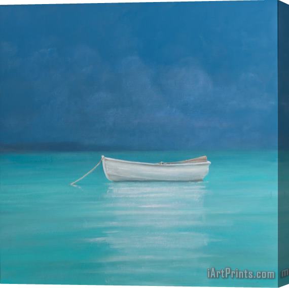Lincoln Seligman White Boat Kilifi 2012 Stretched Canvas Print / Canvas Art