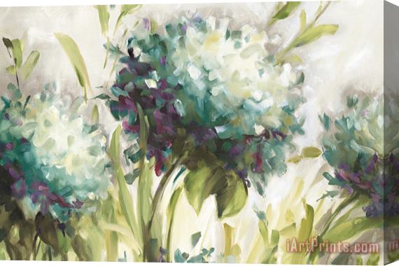 Lisa Audit Hydrangea Field Stretched Canvas Painting / Canvas Art