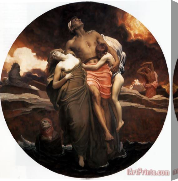 Lord Frederick Leighton 'and The Sea Gave Up The Dead Which Were in It' Stretched Canvas Painting / Canvas Art