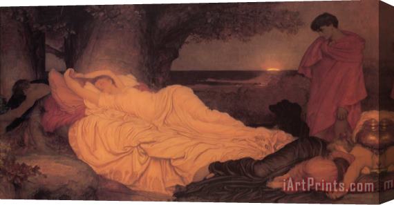 Lord Frederick Leighton Cymon And Iphigenia Stretched Canvas Print / Canvas Art