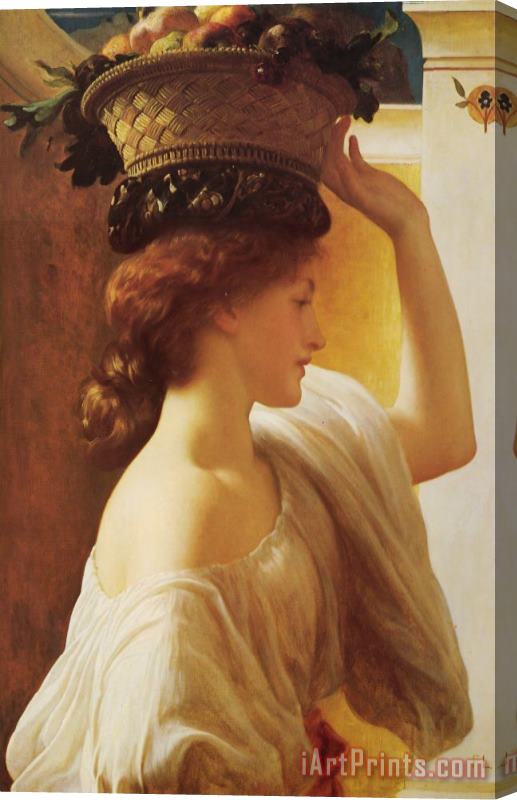 Lord Frederick Leighton Eucharis a Girl with a Basket of Fruit Stretched Canvas Painting / Canvas Art