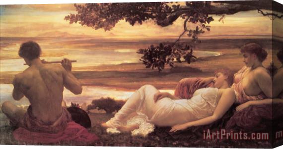 Lord Frederick Leighton Idyll Stretched Canvas Print / Canvas Art