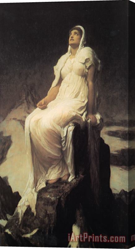 Lord Frederick Leighton The Spirit of The Summit Stretched Canvas Print / Canvas Art
