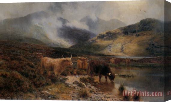 Louis Bosworth Hurt By an Argyllshire Loch Between The Showers Stretched Canvas Print / Canvas Art